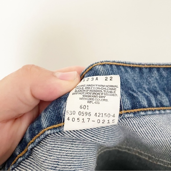 Vintage Levi’s 517 Bootcut Blue Jeans Orange Tab Size 42 x 30 USA Made Denim - Picture 11 of 11